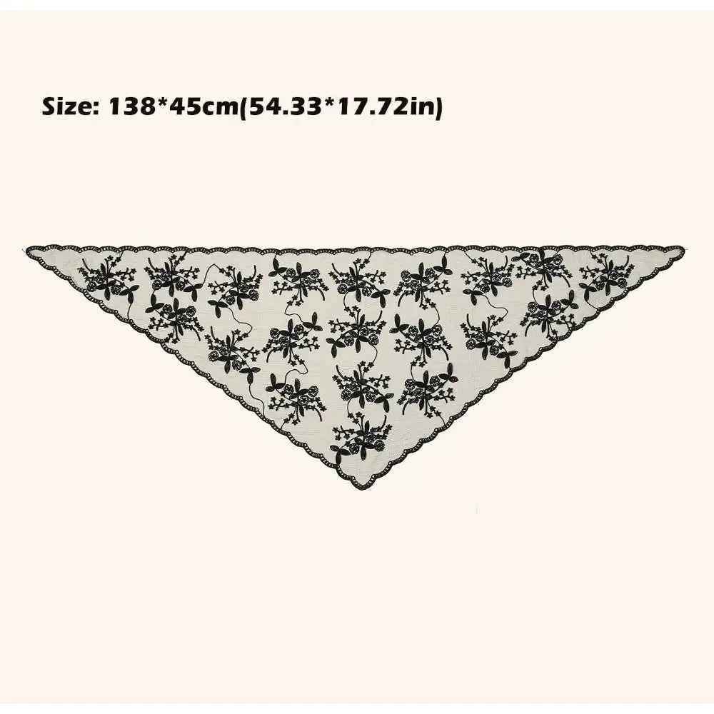 Bandana pour cheveux femme gris en dentelle - BoucleAura