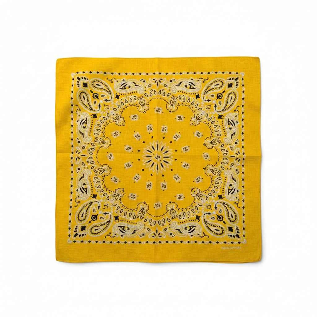 Bandana en coton homme jaune - BoucleAura