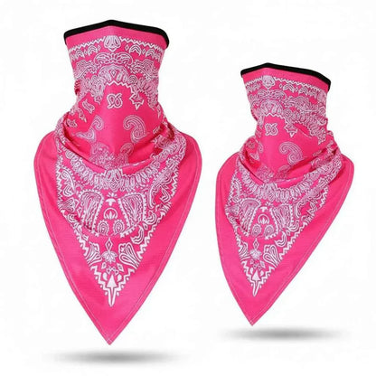 Tour De Cou Bandana rose cachemire - BoucleAura