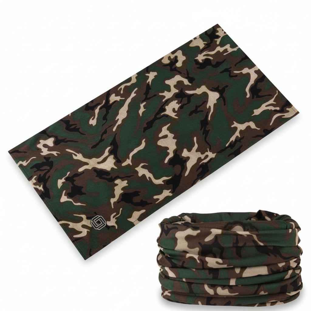 Tours de cou bandana homme vert camouflage - BoucleAura