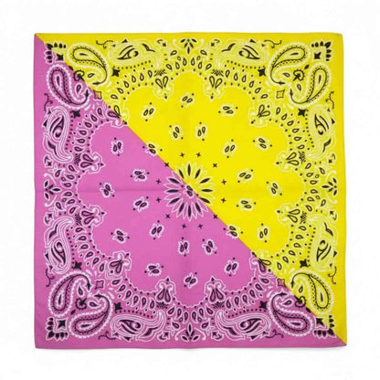 Bandana en coton multicolore motif cachemire - BoucleAura