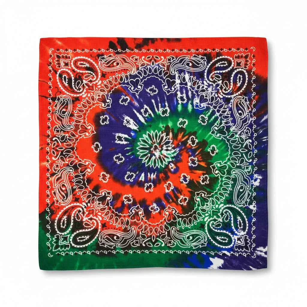 Bandana en coton homme multicolore motif cachemire - BoucleAura