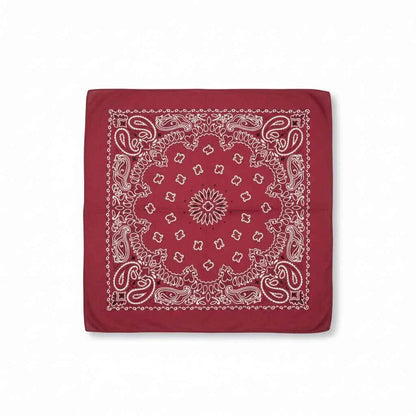 Bandana en coton rouge homme motif cachemire - BoucleAura