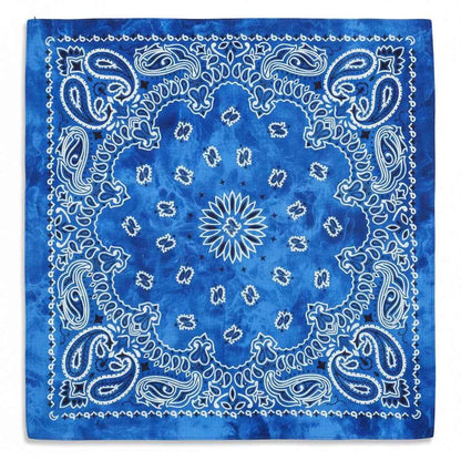 Bandana en coton bleu homme motif cachemire - BoucleAura