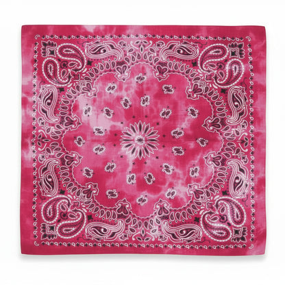Bandana en coton homme rouge motif cachemire - BoucleAura