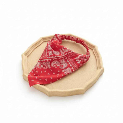 Bandana pour cheveux rouge femme - BoucleAura