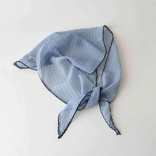 Bandana pour cheveux bleu - BoucleAura