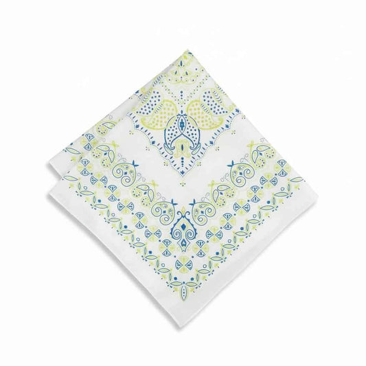 Bandana en coton homme blanc - BoucleAura