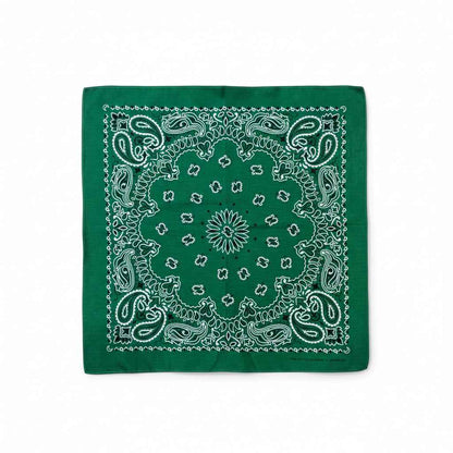 Bandana en coton vert homme motif cachemire - BoucleAura