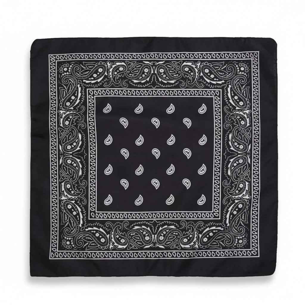 Bandana noir pirate - BoucleAura