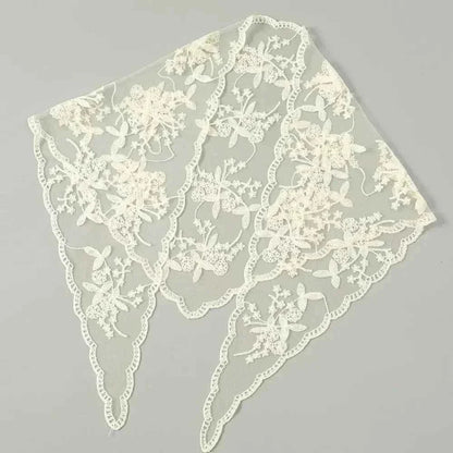 Bandana pour cheveux femme gris en dentelle - BoucleAura