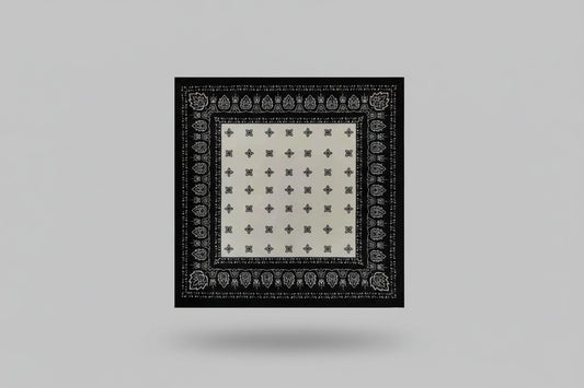 Bandana en coton homme noir - BoucleAura