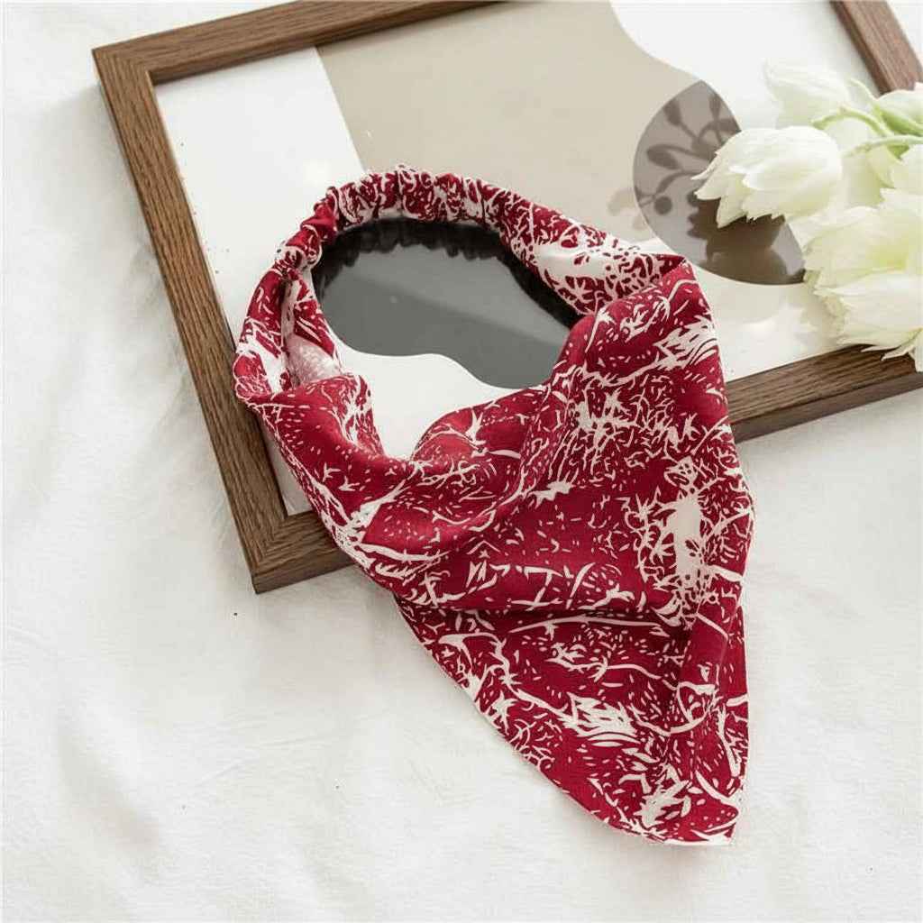 Bandanas pour cheveux rouge femme - BoucleAura