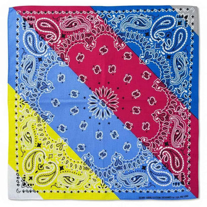 Bandana en coton homme multicolore motif cachemire - BoucleAura