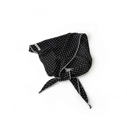 Bandana en soie noir femme - BoucleAura
