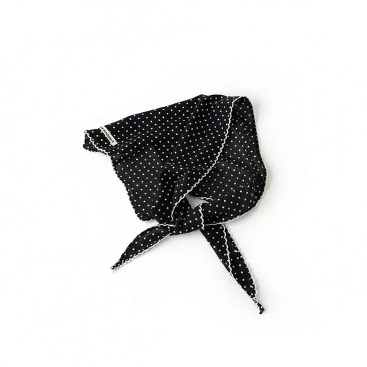 Bandana en soie noir femme - BoucleAura