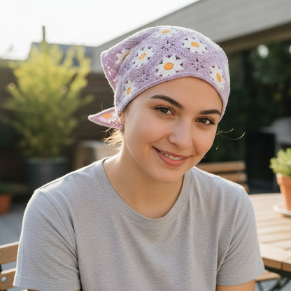 Bandana pour cheveux femme violet