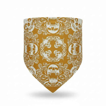 Bandana En Coton noir pirate à crânes - BoucleAura
