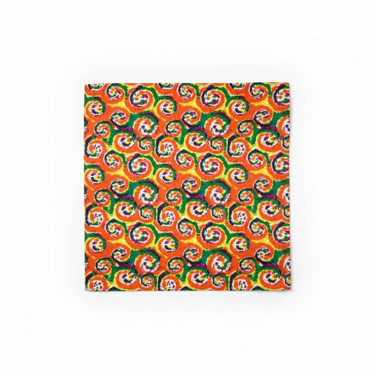 Bandana en coton multicolore à spirales - BoucleAura
