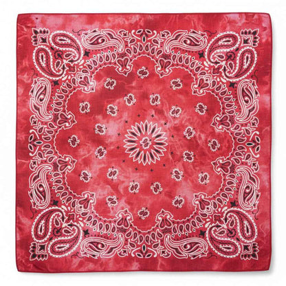 Bandana en coton rouge homme motif cachemire - BoucleAura