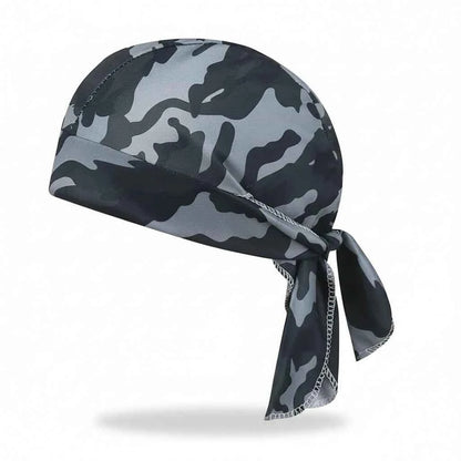 Bandana pirate homme camouflage gris - BoucleAura