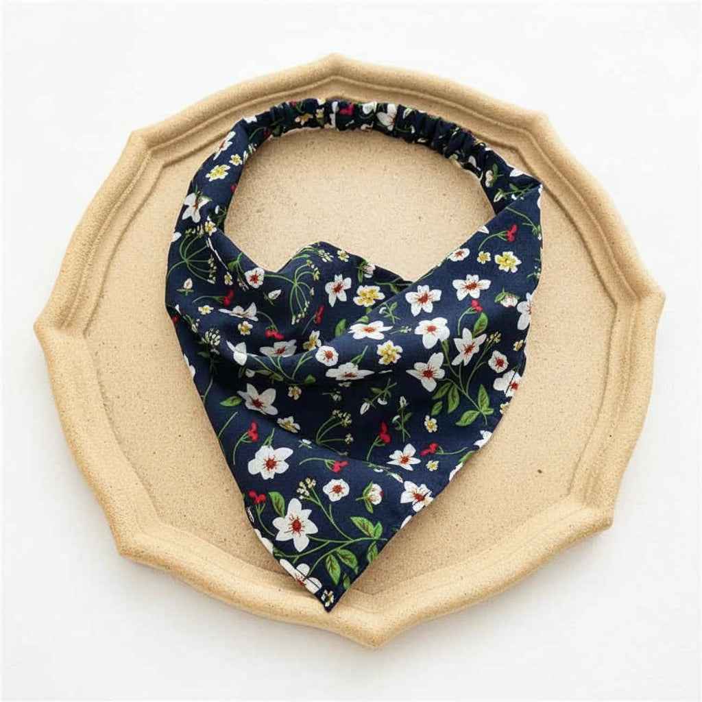 Bandana pour cheveux bleu femme - BoucleAura