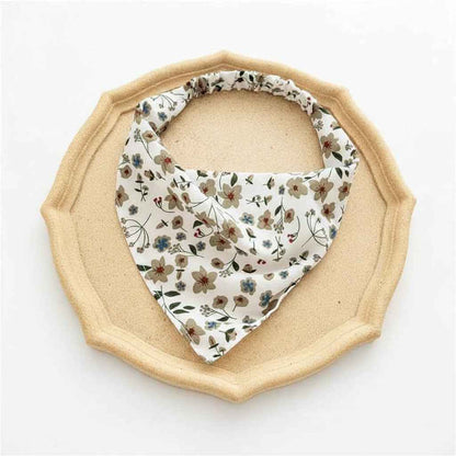 Bandana pour cheveux femme blanc à fleurs - BoucleAura