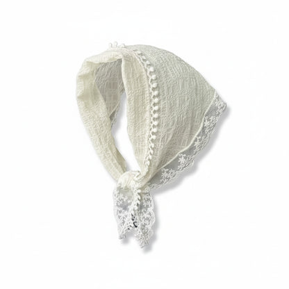 Bandana pour cheveux blanc