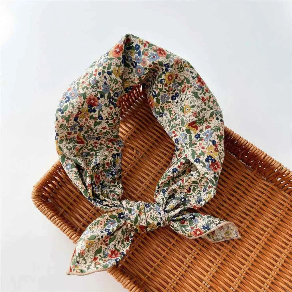 Bandana pour cheveux femme multicolore à motif floral - BoucleAura