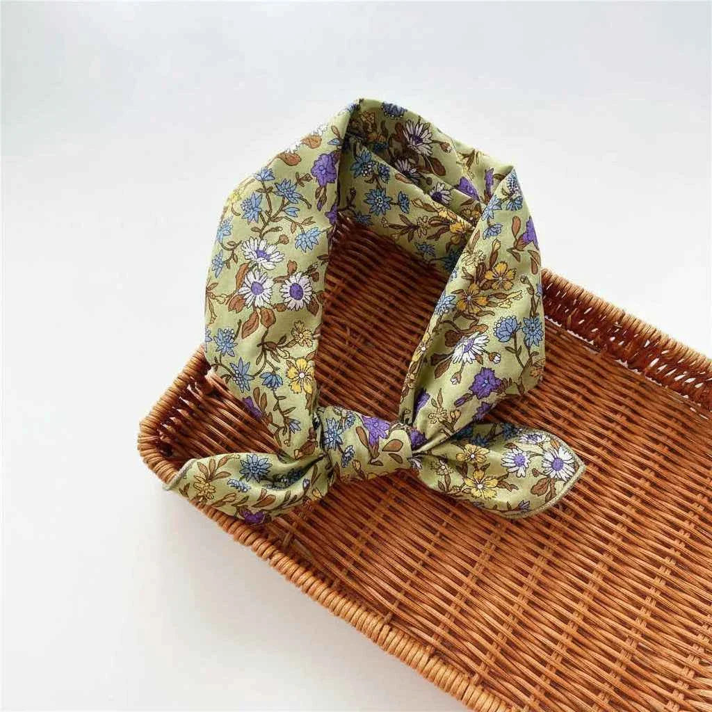 Bandana En Coton multicolore à fleurs - BoucleAura