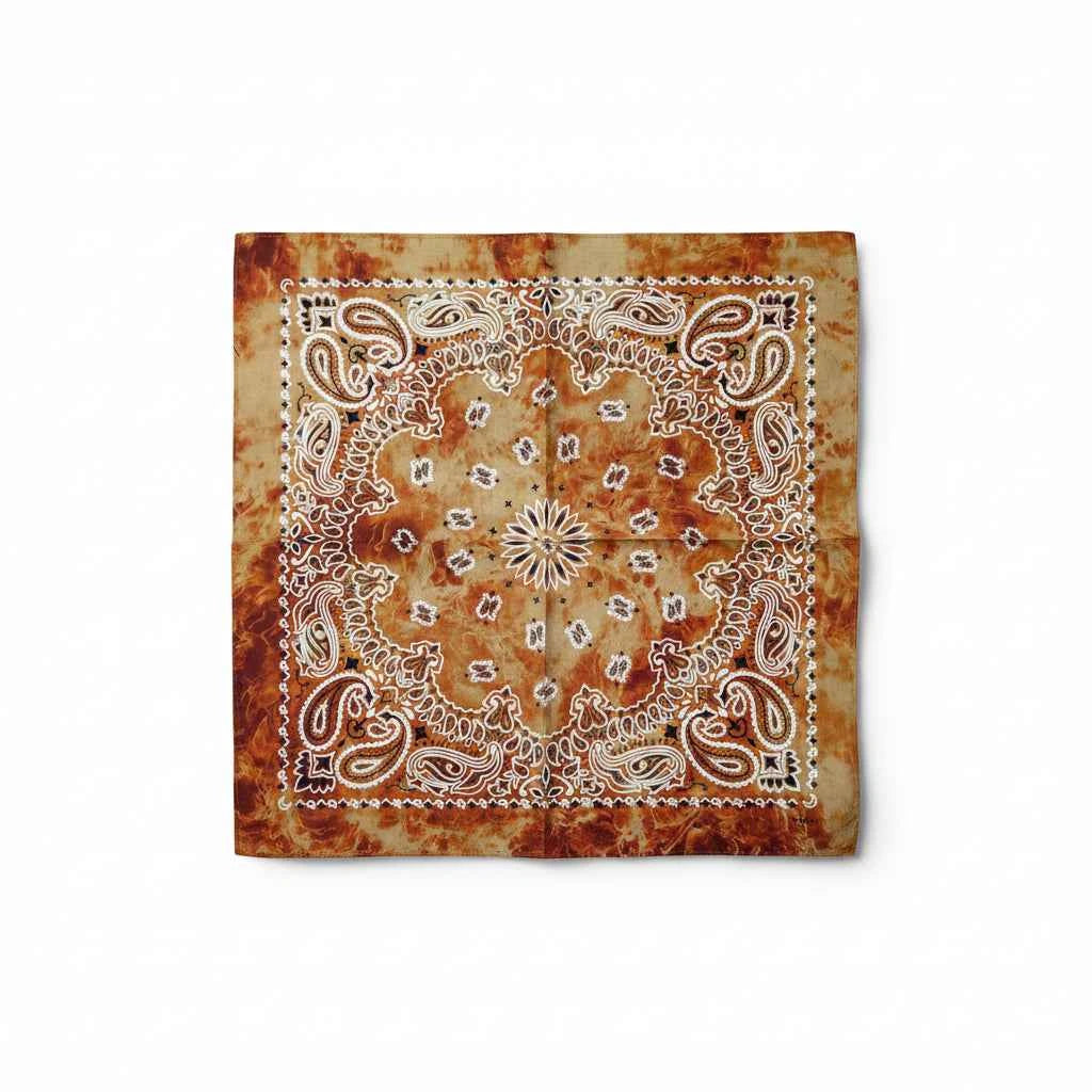 Bandana en coton homme marron pirate - BoucleAura