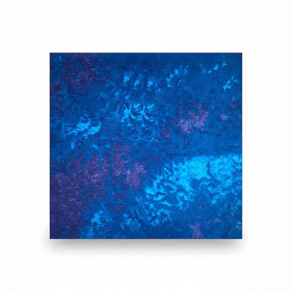 Bandana en coton bleu tie and dye - BoucleAura