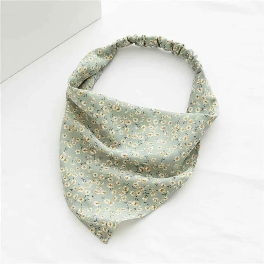 Bandana pour cheveux femme vert - BoucleAura