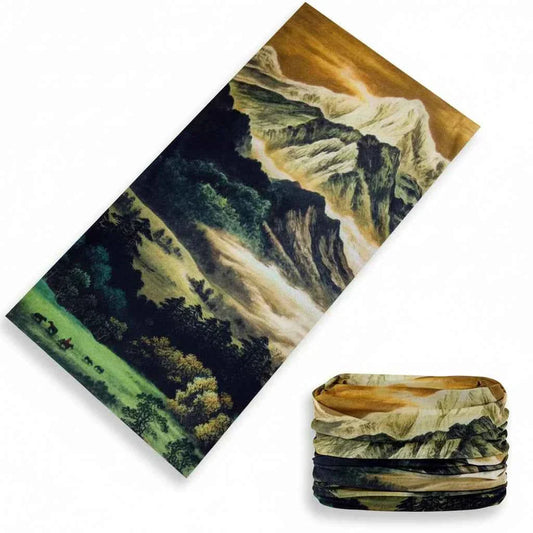 Tours De Cou Bandana multicolore paysage montagne - BoucleAura