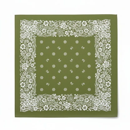 Bandana en coton homme vert - BoucleAura