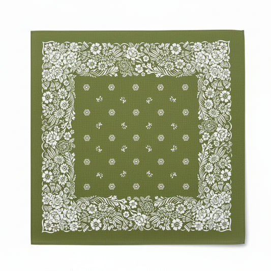 Bandana en coton homme vert - BoucleAura