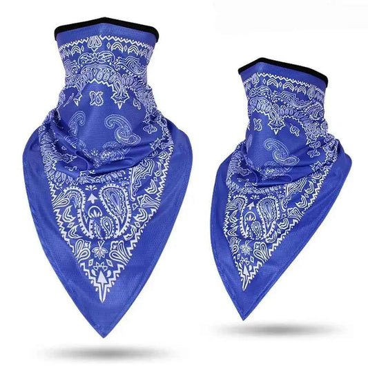 Tour De Cou Bandana royal blue cachemire - BoucleAura
