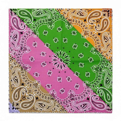 Bandana en coton homme multicolore motif cachemire - BoucleAura