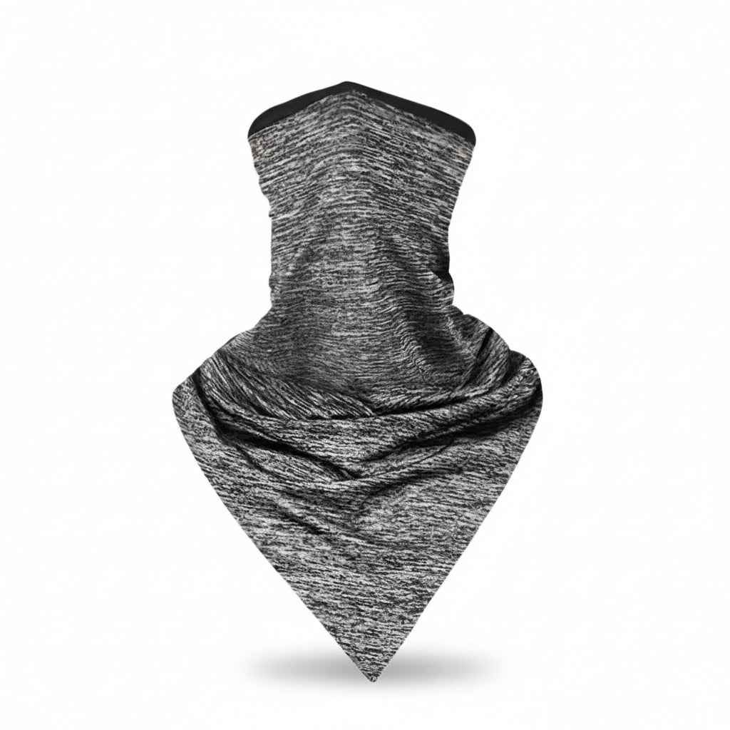 Tour De Cou Bandana en tissu gris chiné - BoucleAura