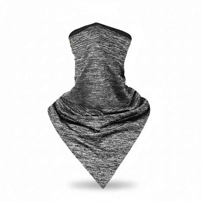 Tour De Cou Bandana en tissu gris chiné - BoucleAura