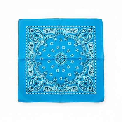 Bandana en coton bleu homme motif cachemire - BoucleAura