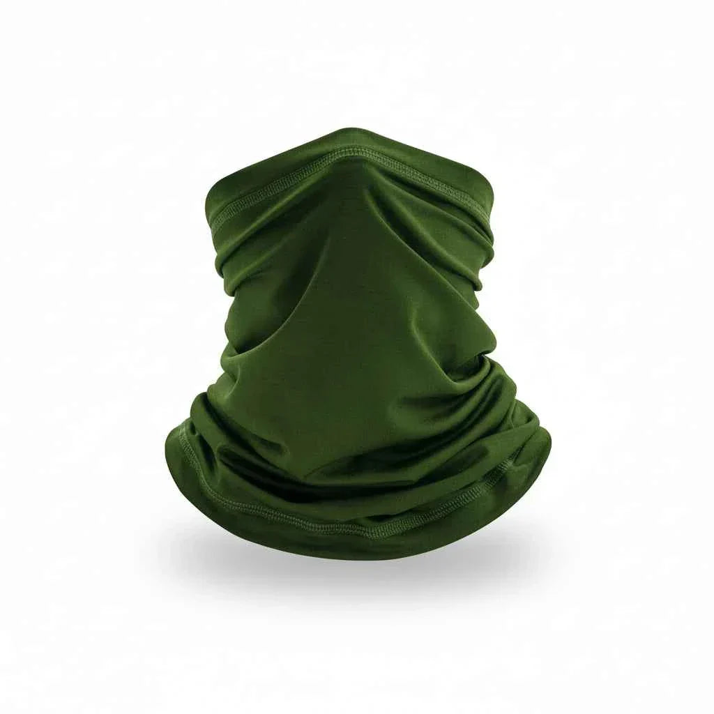 Tour De Cou Bandana vert homme en tissu lisse - BoucleAura