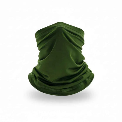 Tour De Cou Bandana vert homme en tissu lisse - BoucleAura