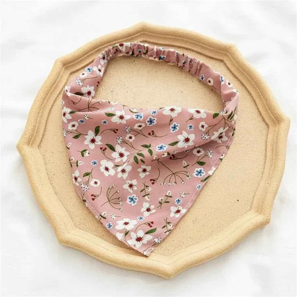 Bandana pour cheveux rose - BoucleAura
