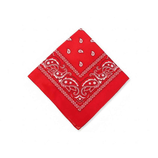 Bandana pour cheveux femme rouge à motifs cachemire - BoucleAura
