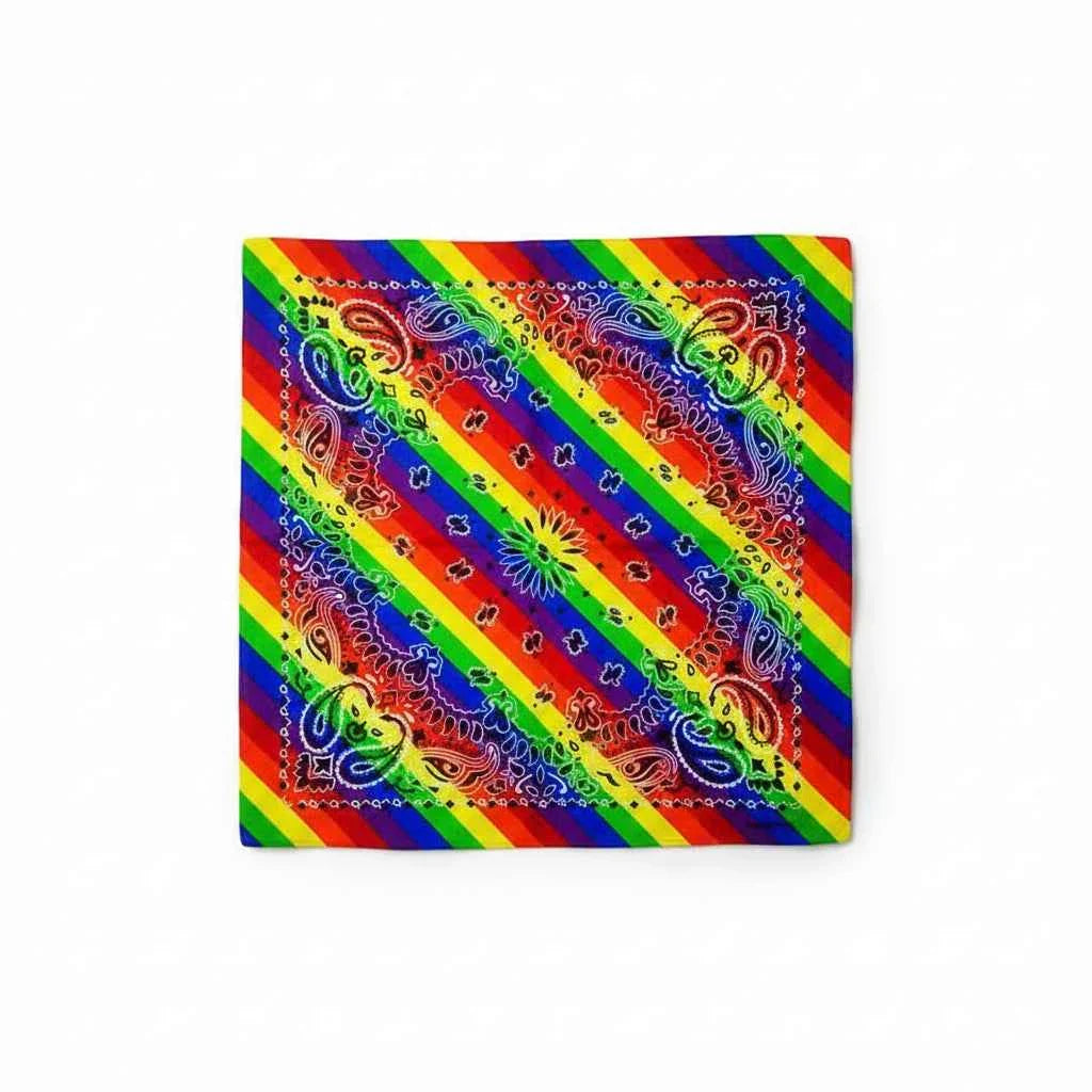 Bandana en coton multicolore à motif bandana - BoucleAura