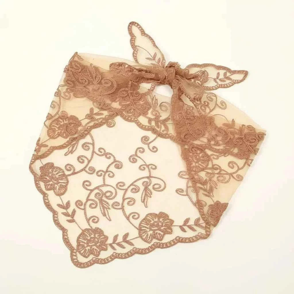 Bandana pour cheveux beige femme - BoucleAura