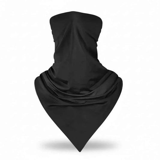 Tour De Cou Bandana noir homme en tissu lisse - BoucleAura