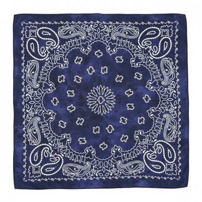 Bandana en coton bleu homme motif cachemire - BoucleAura