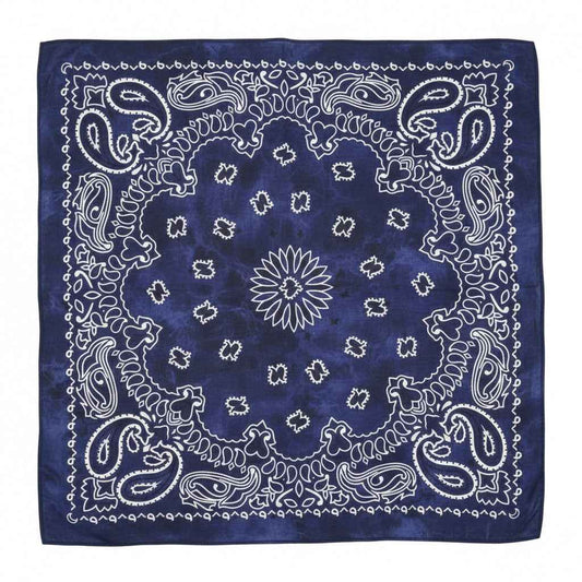 Bandana en coton bleu homme motif cachemire - BoucleAura